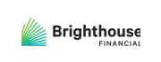 Brighthouse Financial client text logo with greenish blue ray beams used to represent a satisfied Fulfillit client